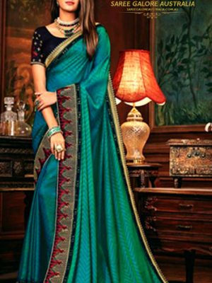 Exclusive Designer Fancy Fabric Saree @ Saree Galore Australia