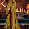 Exclusive Designer Olive Green Saree @ Saree Galore Australia
